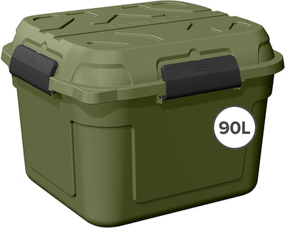 Boîte de rangement étanche Sunware q-line avec couvercle 90l - 60,1x53,1x42,5 cm