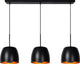 Lucide nolan - lampe suspendue - 3xe27 - noir