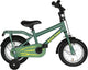 Vélo enfant saveur hollandaise 12 pouces - vert - 2 à 4 ans - frein et rétropédalage