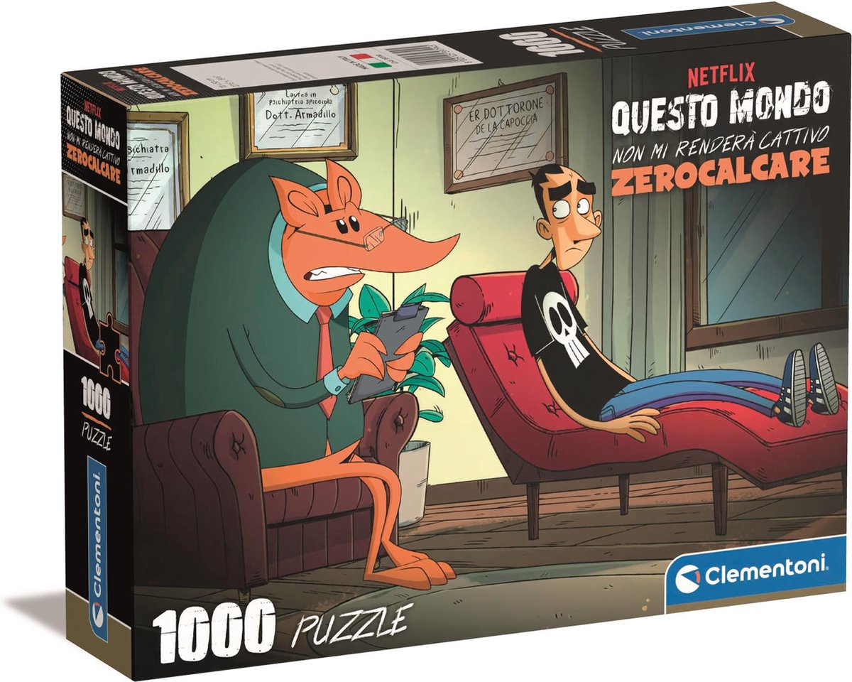 Clementoni - puzzle - 1000 pièces - zéro calcare - puzzle pour adultes