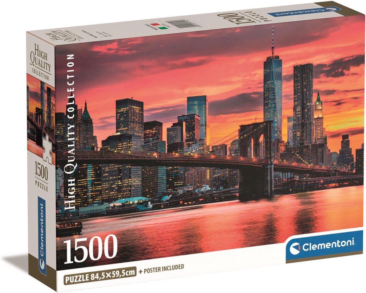 Clementoni - puzzle - 1500 pièces - rivière est au crépuscule - puzzle pour adultes