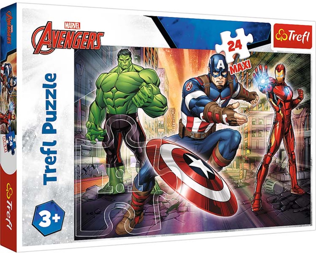 Trefl 24m - dans le monde des vengeurs Disney Marvel l'ave