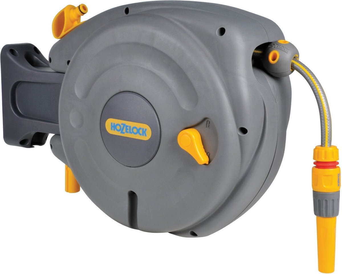 Boite à tuyau murale à enrouleur automatique Hozelock 10 m