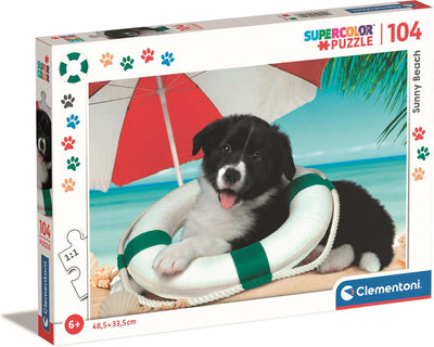 Clementoni - puzzle - 104 pièces - animaux photographiques - puzzle enfant - à partir de 6 ans