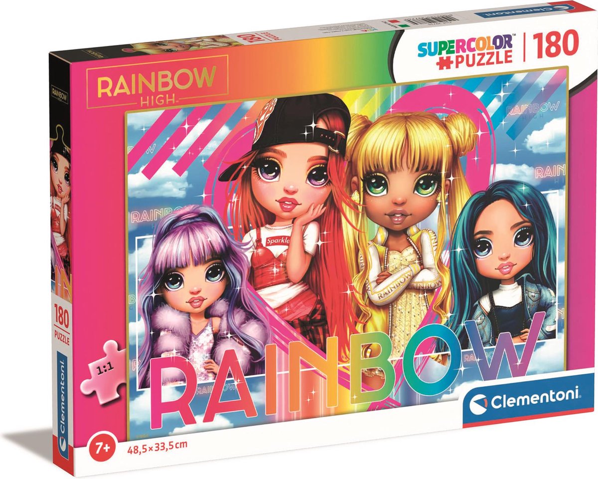 Clementoni - puzzle - 180 pièces - Rainbow High - puzzle enfant - à partir de 7 ans