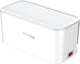 Real power realpower powerbox 522 - multiprise dans une boîte de rangement - 2 x USB, 2 x USB-C, multiprise 5 ports - blanc