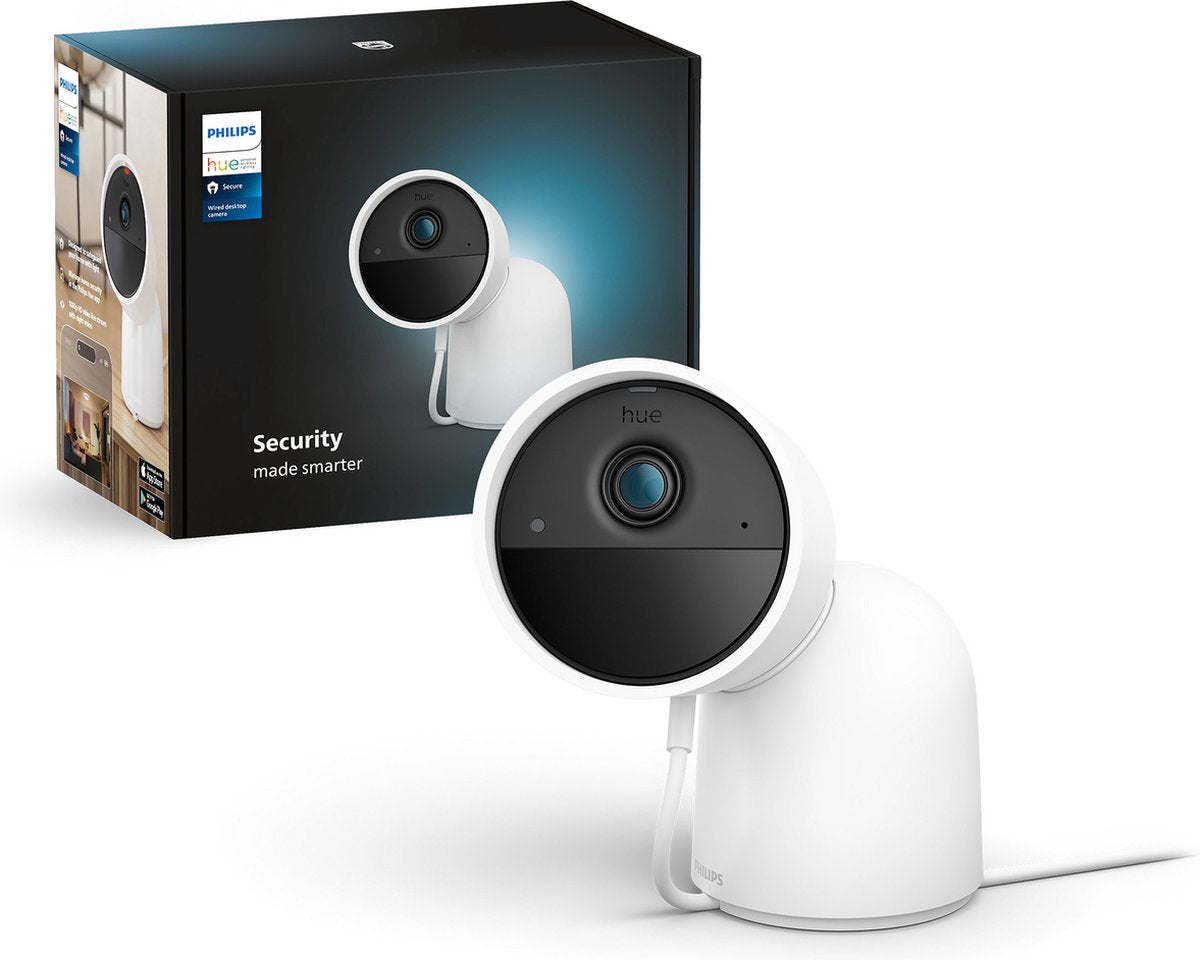 Caméra sécurisée Philips hue - caméra de sécurité de bureau - blanche