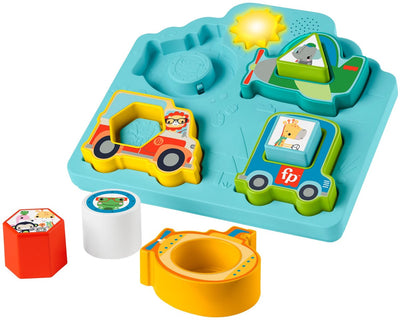 Mattel fisher-price formes sons véhicule puzzle avec véhicules - formes - sons - jouets éducatifs - bébé - tout-petit