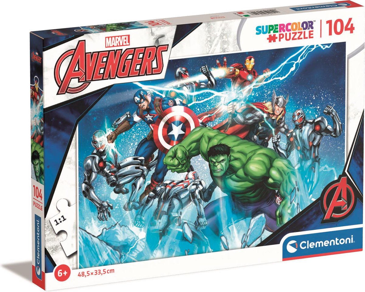 Clementoni Jigsaw Puzzle Super Color Avengers, 104st.