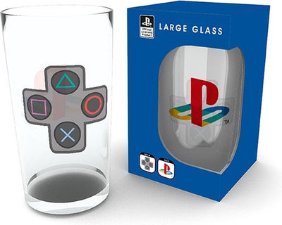 Playstation style Aby - grands verres 500ml - boutons