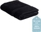 Faire taire. serviette de bain Living Hush Living - par pièce - 70×140 cm - 100% coton - qualité lourde 500g m2 - bordure élégante et boucle de suspension - noir