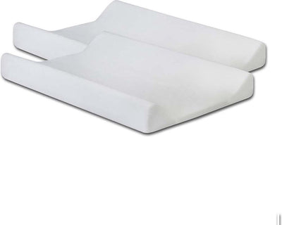 Jollein housse de matelas à langer éponge 50x70cm - blanc - 2 pièces