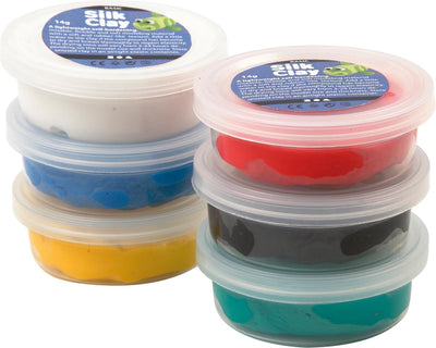 Couleurs standard en argile en soie, 6x14gr.
