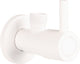 Robinet d'angle Differnz blanc mat - avec rosace - mitigeur WC