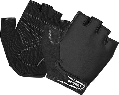 Gripgrab - gants de cyclisme pour enfants x-trainer junior à doigts courts d'été pour enfants - noir - unisexe - taille l