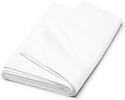 Drap week-end Cendrillon - lits jumeaux - coton - drap de dessus - 240x260 cm - blanc