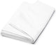 Drap week-end Cendrillon - lits jumeaux - coton - drap de dessus - 240x260 cm - blanc