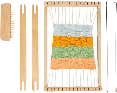 Bigjigs Set Windows de tissage en bois, 10dlg.
