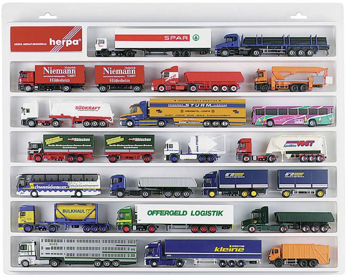 Herpa 029216 h0 vitrine plastique 570 mm x 450 mm x 35 mm