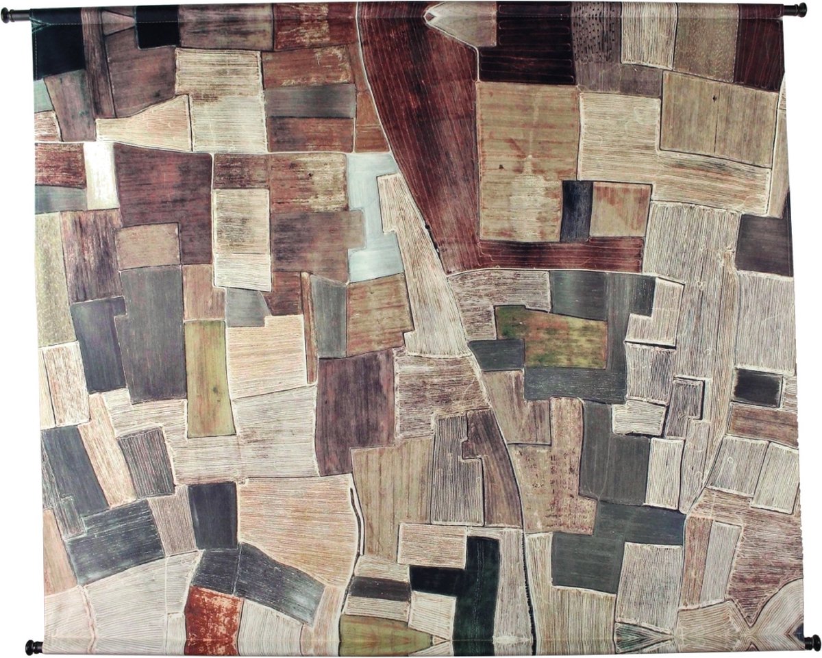 Blocs muraux à suspendre collection Hd marron 110x3x146cm