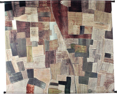 Blocs muraux à suspendre collection Hd marron 110x3x146cm