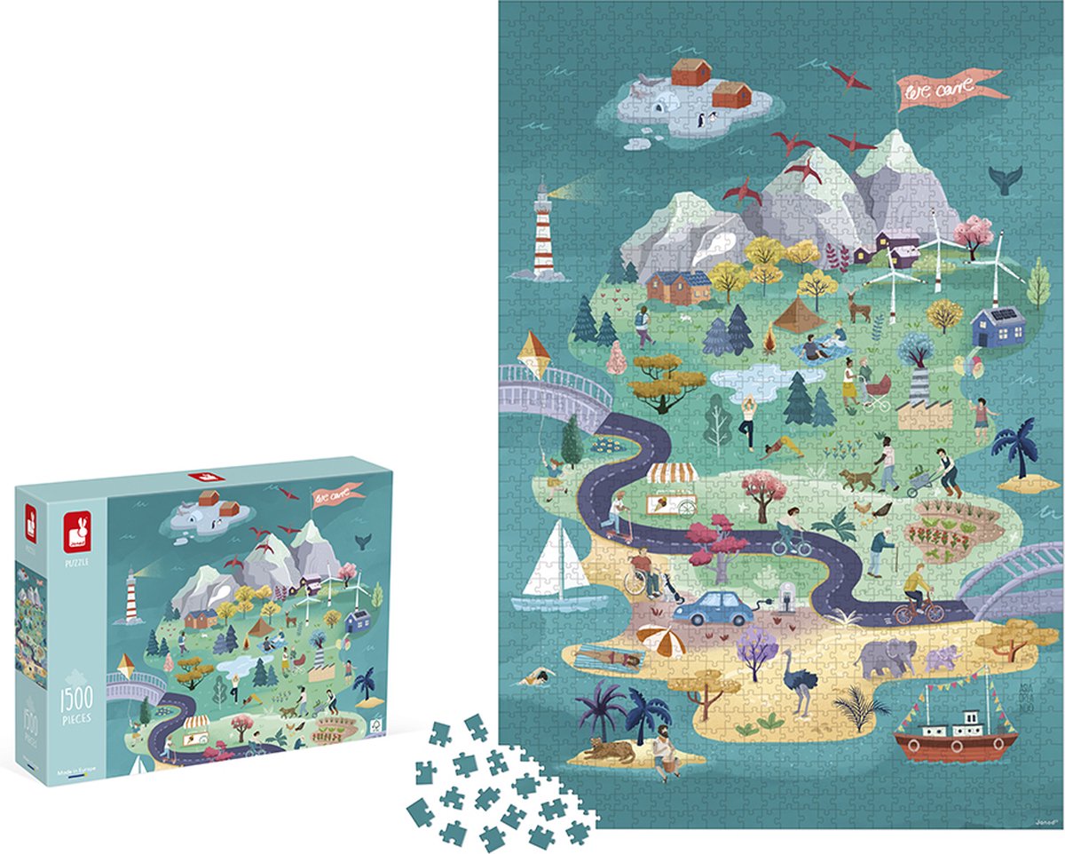 Janod - puzzle enfant - l'évasion - 1500 pièces