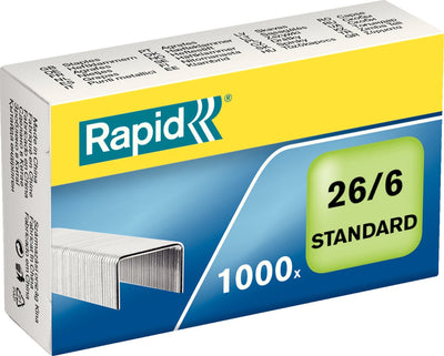Rapid standard galvanisé 26 6 agrafes - 1000 agrafes