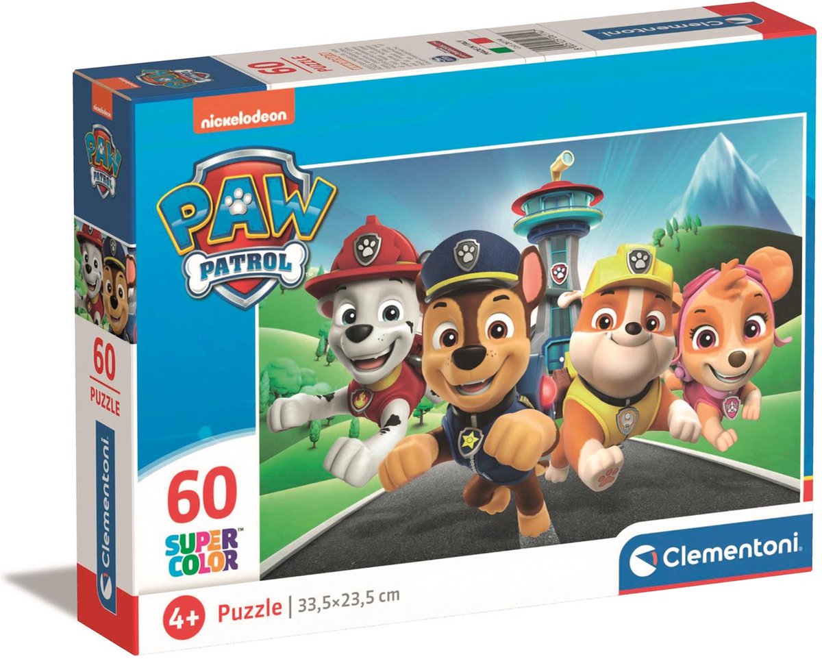 Clementoni Jigsaw Puzzle Super Color Paw Patrol, 60e.