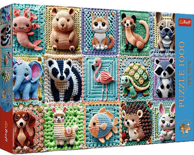 Trefl puzzle 1000 premium plus animaux au crochet 12093 - puzzle 1000 premium plus szydełkowe zwierzątka 12093