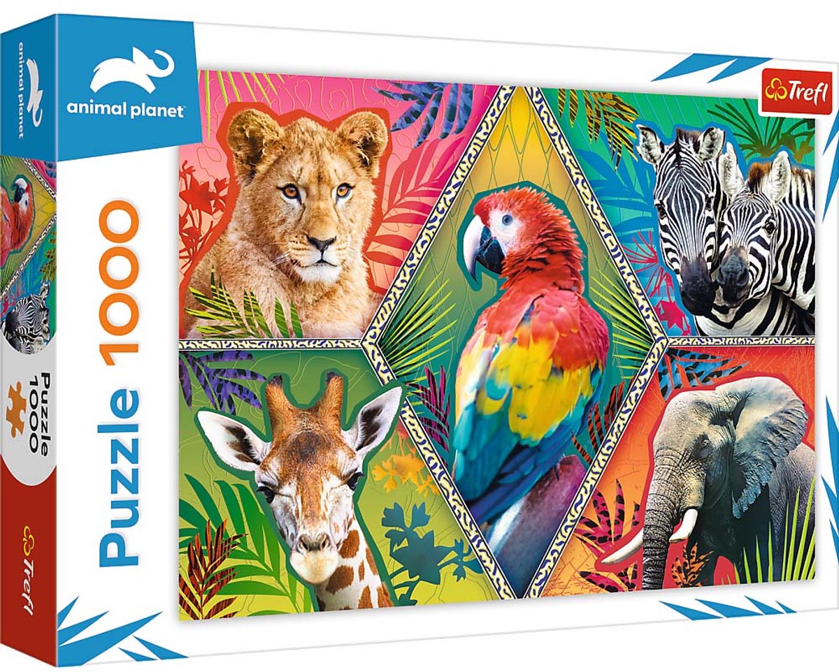 Trefl puzzle planète animale animaux exotiques 1000 pièces