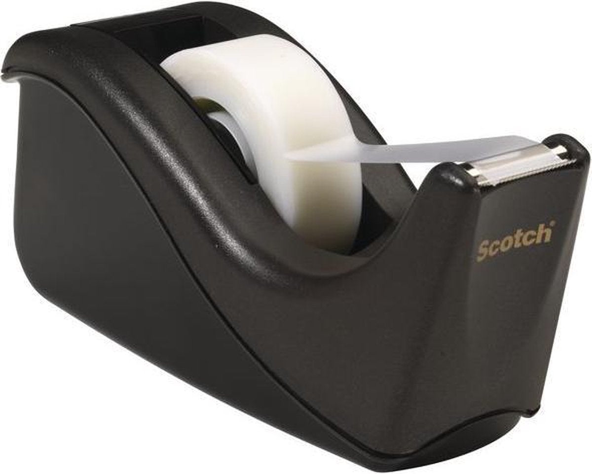Dévidoir de ruban adhésif Scotch ® c60, noir + 4 rouleaux de ruban adhésif ® magic™ 19 mm x 33 m