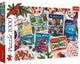 Trefl puzzle 1000 pièces - souvenirs d'hiver paysage hivernal.