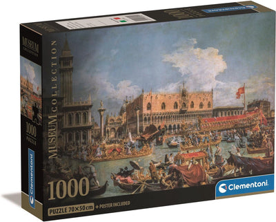 Clementoni - puzzle - 1000 pièces - musée canaletto - puzzle pour adultes - collection d'art