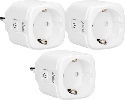 Alecto smart-plug20 triple - adaptateur WiFi intelligent avec compteur d'énergie - 16a 3680w -3 pièces