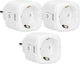Alecto smart-plug20 triple - adaptateur WiFi intelligent avec compteur d'énergie - 16a 3680w -3 pièces
