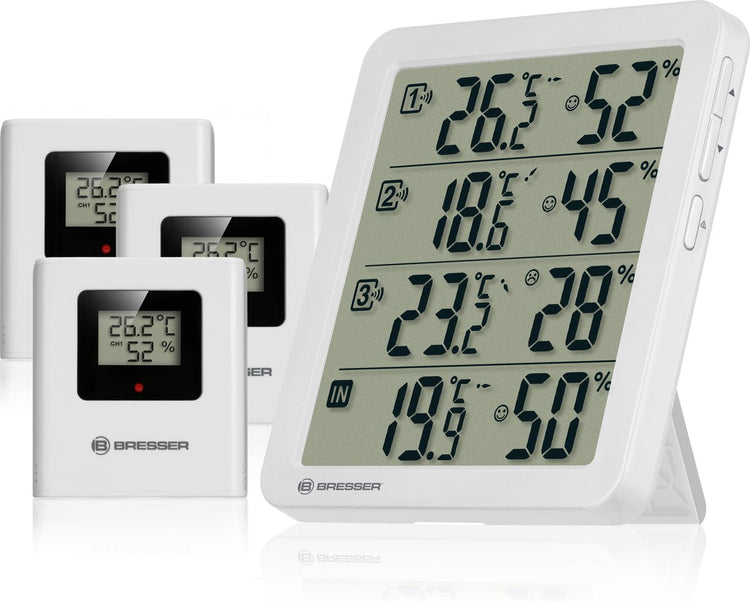 Station météo Bresser - quadro nv - thermo-hygromètre - blanc