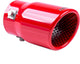 Amio silencieux d'échappement pièce décorative pièce de couplage en acier inoxydable 63mm rouge