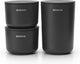 Brabantia renouveler ensemble de pots de conservation - 3 pièces - gris foncé