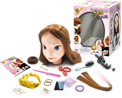 Buki france buki - set de cheveux jouet - coiffeur - salon de coiffure - coiffeuse - tête de cheveux