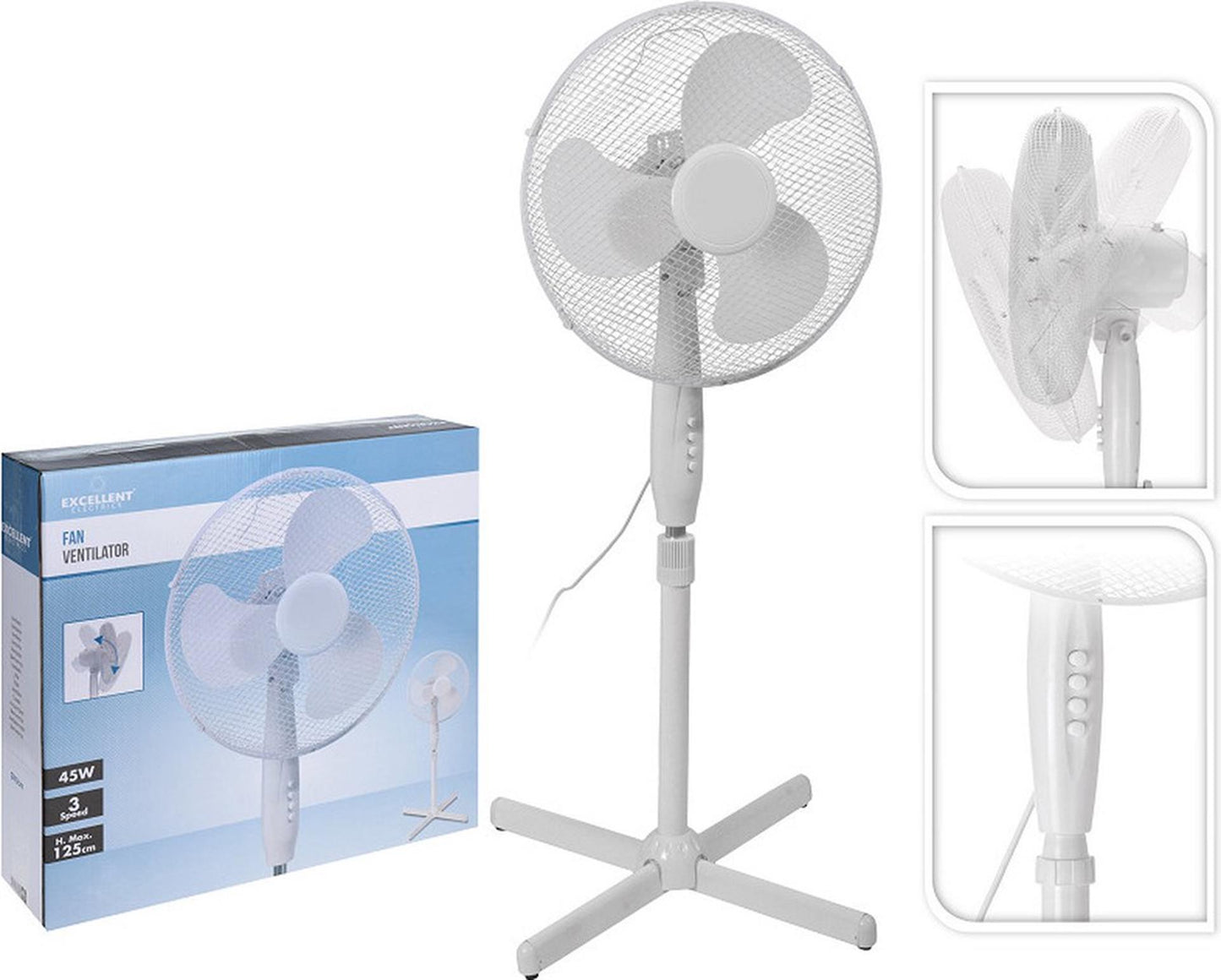 Excellent ventilateur électrique sur pied diamètre 40 cm