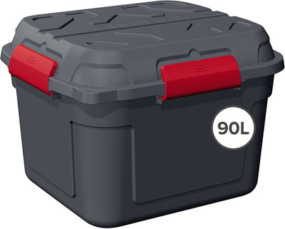 Boîte de rangement étanche Sunware q-line avec couvercle 90l - 60,1x53,1x42,5 cm