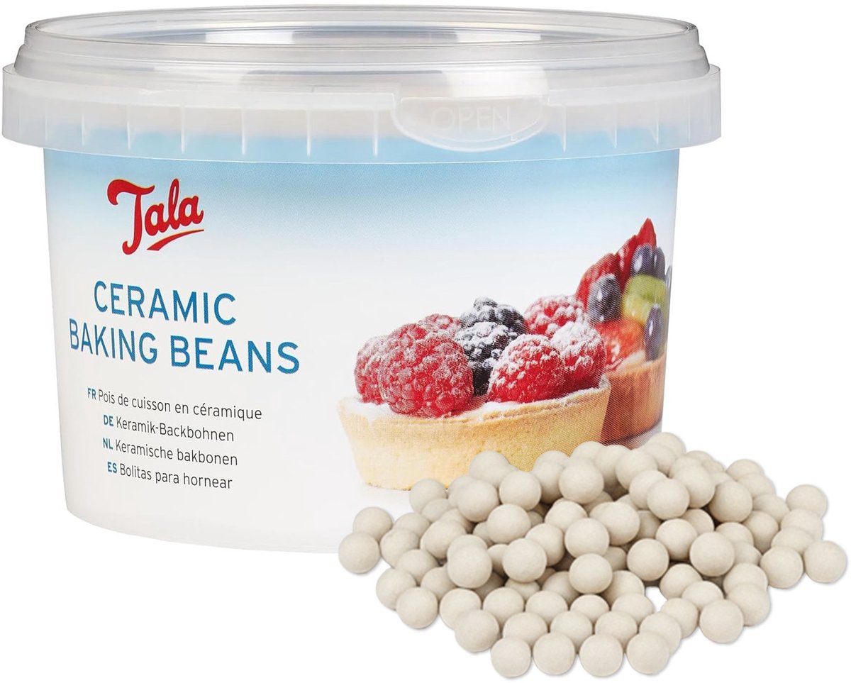 Tala - fèves à pâtisserie en céramique - 700 grammes - perles de cuisson réutilisables - cuisson à l'aveugle - gâteau et quiche
