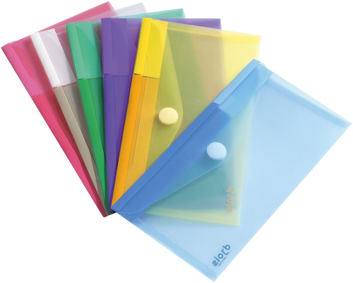 Chemise à documents Tarifold couleur de collection pour chèque format (250 x 135 mm) paquet de 6 pièces