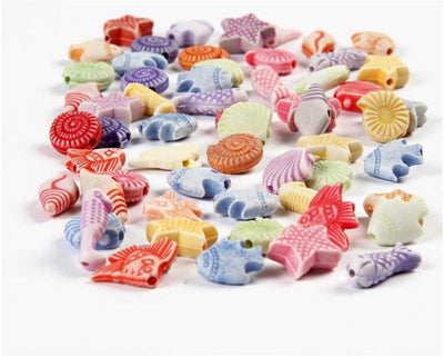 Mélange de pastels Creativ Company, taille 9-12 mm, diamètre du trou 1,2 mm, env. 380 pièces, 110 g, 175 ml 1 boîte