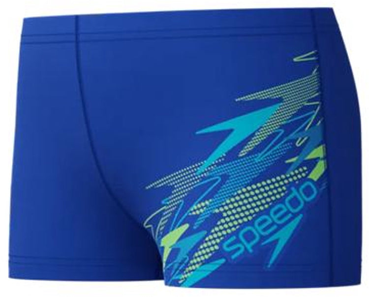 Speedo medley logo aqua shorts garçons maillot de bain de sport - bleu turquoise