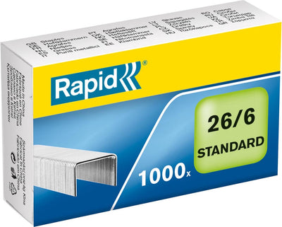 Agrafes rapides 26 6 galvanisées standard 1000 pièces