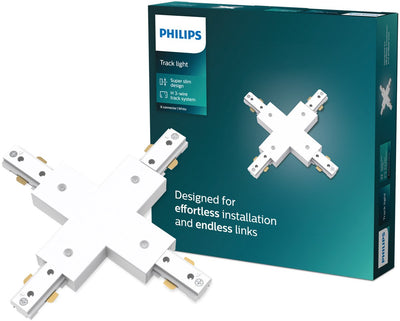 Philips LED Philips EasyLink - connecteur - connecteur en forme de X - blanc - éclairage sur rail