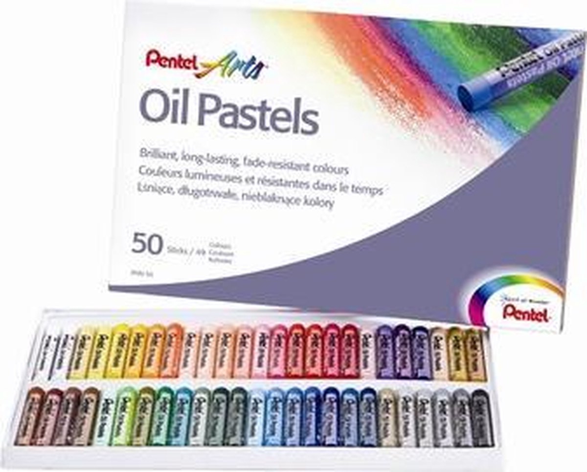 Pentel arts pastel à l’huile ensemble de 50 pièces