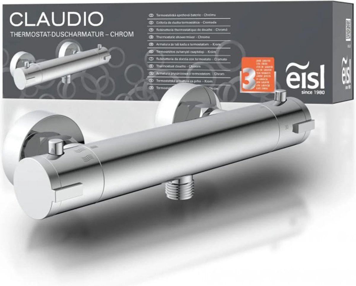 Mélangeur de douche EISL Claudio Chrome thermostatique -colore