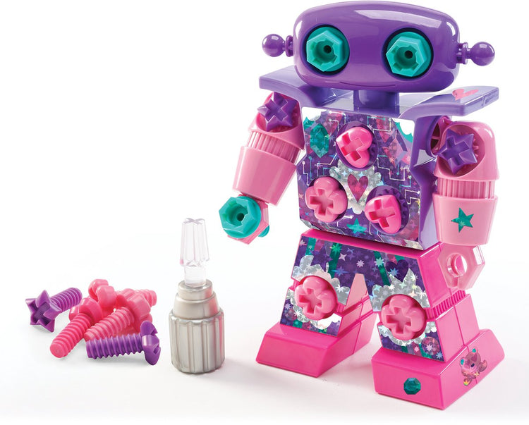 Ressources d'apprentissage design drill® sparklebot® - robot décorateur de forets - tige - rose - 3+